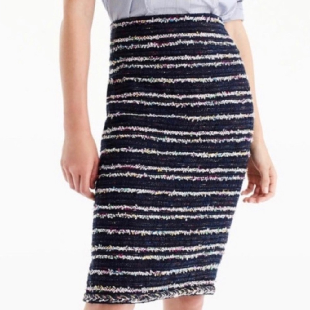 J Crew Boucle No. 2 Pencil Skirt, size 00